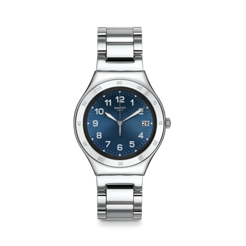 Swatch silver in blue sale