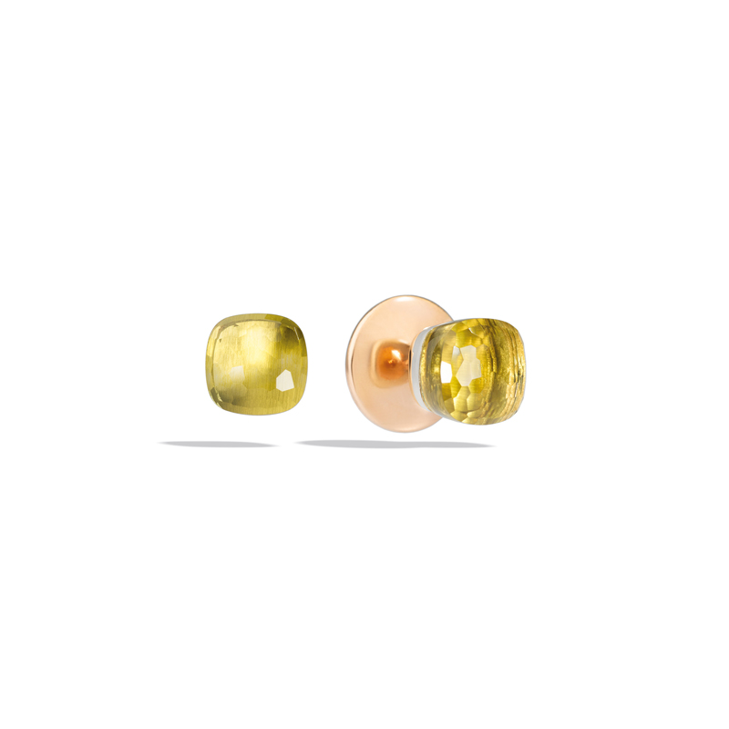 Pomellato Nudo Earrings rose gold lemon quartz O.B601 O6 QL