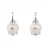 Medium charm campanella in silver with white enamel